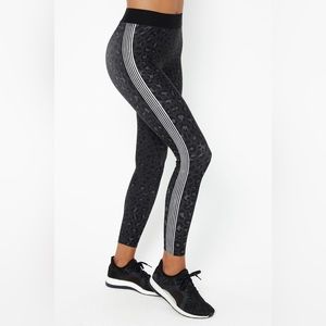 Ultracor anima six striped cheetah grey black leggings compression yoga pants